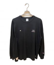 Champion×WTAPS（チャンピオン×ダブルタップス）の古着「長袖カットソー」｜ブラック