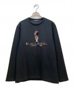 BLACK LABEL CRESTBRIDGEブラックレーベル クレストブリッジ）の古着「クルーネックスウェット」｜ブラック