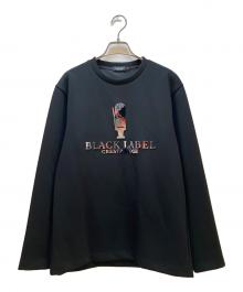BLACK LABEL CRESTBRIDGE（ブラックレーベル クレストブリッジ）の古着「クルーネックスウェット」｜ブラック