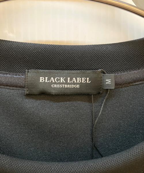 BLACK LABEL CRESTBRIDGE（ブラックレーベル クレストブリッジ）BLACK LABEL CRESTBRIDGE (ブラックレーベル クレストブリッジ) クルーネックスウェット ブラック サイズ:Mの古着・服飾アイテム