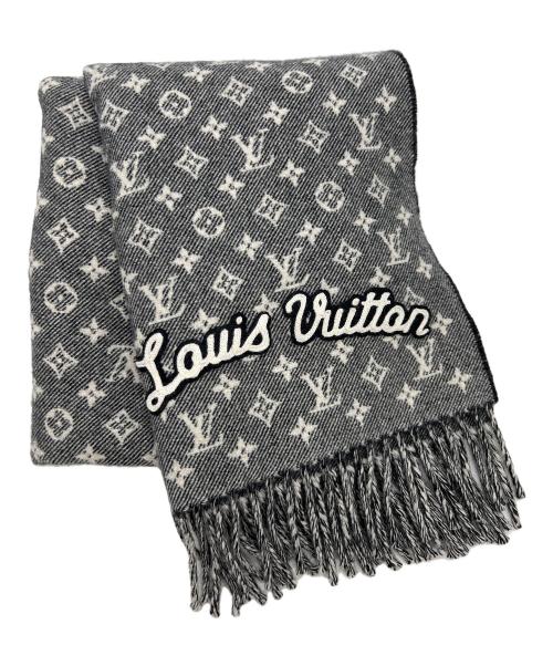 LOUIS VUITTON（ルイ ヴィトン）LOUIS VUITTON (ルイ ヴィトン) エシャルプ・デニムエンベリッシュド グレーの古着・服飾アイテム