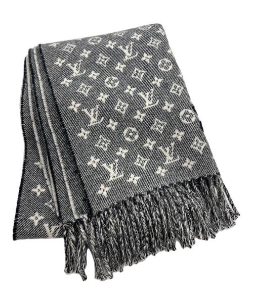 LOUIS VUITTON（ルイ ヴィトン）LOUIS VUITTON (ルイ ヴィトン) エシャルプ・デニムエンベリッシュド グレーの古着・服飾アイテム