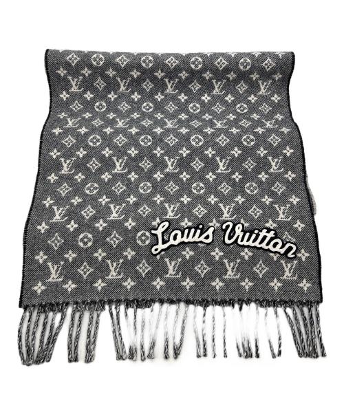 LOUIS VUITTON（ルイ ヴィトン）LOUIS VUITTON (ルイ ヴィトン) エシャルプ・デニムエンベリッシュド グレーの古着・服飾アイテム