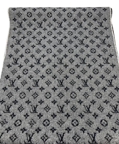LOUIS VUITTON（ルイ ヴィトン）LOUIS VUITTON (ルイ ヴィトン) エシャルプ・デニムエンベリッシュド グレーの古着・服飾アイテム