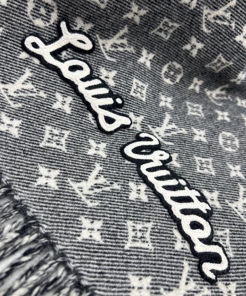 LOUIS VUITTON（ルイ ヴィトン）LOUIS VUITTON (ルイ ヴィトン) エシャルプ・デニムエンベリッシュド グレーの古着・服飾アイテム