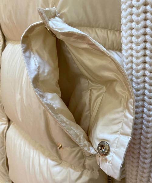 MONCLER（モンクレール）MONCLER (モンクレール) KATIFE GIUBBOTTO アイボリー サイズ:14の古着・服飾アイテム