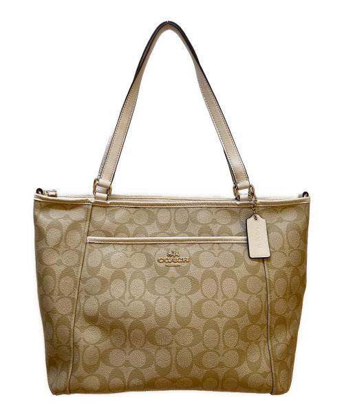 COACH（コーチ）COACH (コーチ) トートバッグ ベージュの古着・服飾アイテム