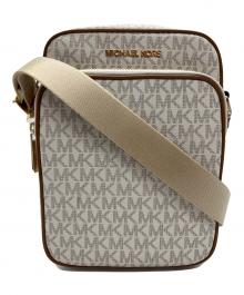MICHAEL KORS（マイケルコース）の古着「ショルダーバッグ」｜ホワイト×ブラウン