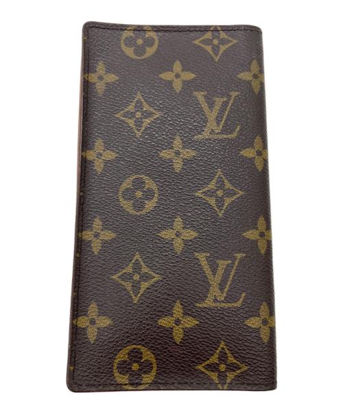 LOUIS VUITTON（ルイ ヴィトン）LOUIS VUITTON (ルイ ヴィトン) 長財布/モノグラム･ポルト・カルト・クレディ ブラウンの古着・服飾アイテム
