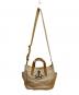 Vivienne Westwood (ヴィヴィアンウエストウッド) 2WAYバッグ アイボリー×ブラウン：28000円