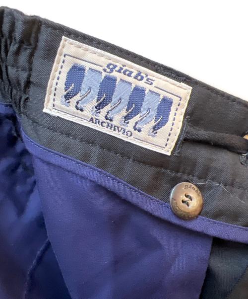 giab's ARCHIVIO（ジャブス アルキヴィオ）giab's ARCHIVIO (ジャブス アルキヴィオ) イージーパンツ ブラック サイズ:SIZE 46の古着・服飾アイテム