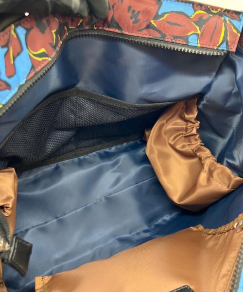 LANVIN en Bleu（ランバンオンブルー）LANVIN en Bleu (ランバンオンブルー) 2WAYバッグ ブルー×ブラウンの古着・服飾アイテム