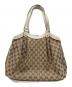 GUCCI (グッチ) トートバッグ ベージュ×ホワイト：80000円