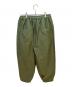 WANTHEM (ワンセム) LOOSE SHIFT PLEATED PANT グリーン サイズ:SIZE 2：9000円
