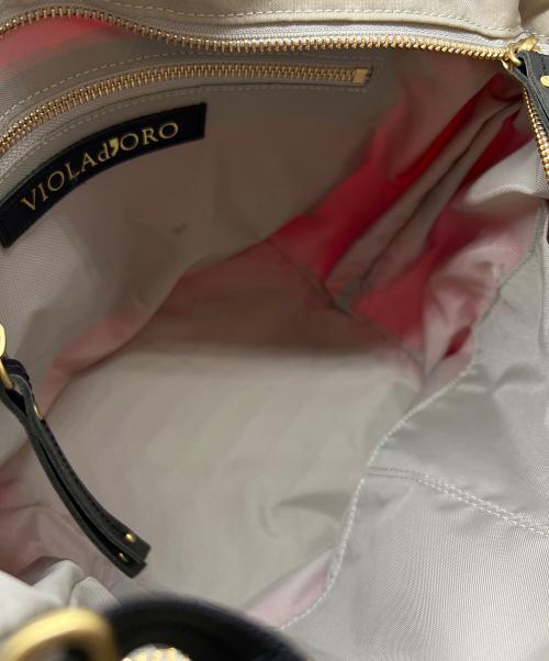 VIOLAd'ORO（ヴィオラドーロ）VIOLAd'ORO (ヴィオラドーロ) 2WAYバッグ ピンクの古着・服飾アイテム