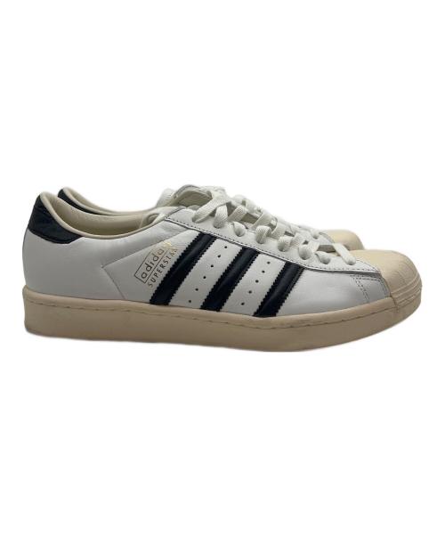 adidas（アディダス）adidas (アディダス) ローカットスニーカー ホワイト×ブラック サイズ:27の古着・服飾アイテム