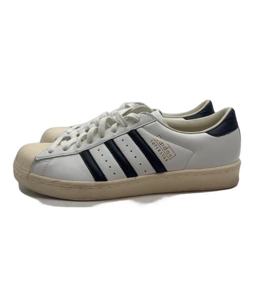 adidas（アディダス）adidas (アディダス) ローカットスニーカー ホワイト×ブラック サイズ:27の古着・服飾アイテム