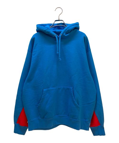 SUPREME（シュプリーム）SUPREME (シュプリーム) プルオーバーパーカー レッド×ブルー サイズ:Mの古着・服飾アイテム