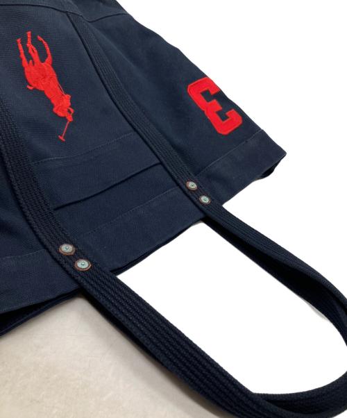 POLO RALPH LAUREN（ポロ・ラルフローレン）POLO RALPH LAUREN (ポロ・ラルフローレン) トートバッグ ネイビーの古着・服飾アイテム