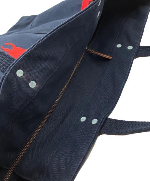 POLO RALPH LAUREN（ポロ・ラルフローレン）POLO RALPH LAUREN (ポロ・ラルフローレン) トートバッグ ネイビーの古着・服飾アイテム