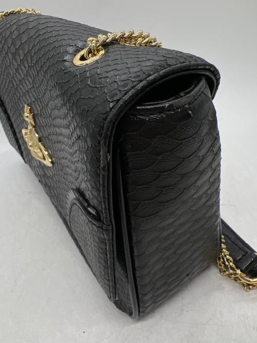 Vivienne Westwood（ヴィヴィアンウエストウッド）Vivienne Westwood (ヴィヴィアンウエストウッド) ショルダーバッグ ゴールド×ブラックの古着・服飾アイテム