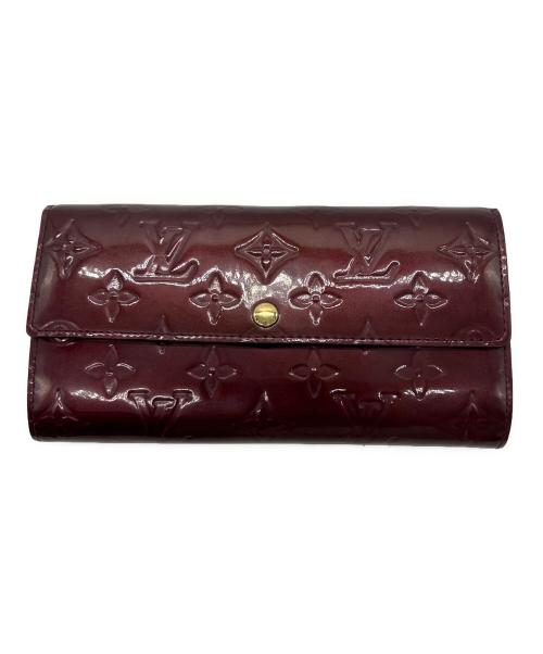 LOUIS VUITTON（ルイ ヴィトン）LOUIS VUITTON (ルイ ヴィトン) 長財布/ヴェルニ• ポルトフォイユ・サラ アマラントの古着・服飾アイテム