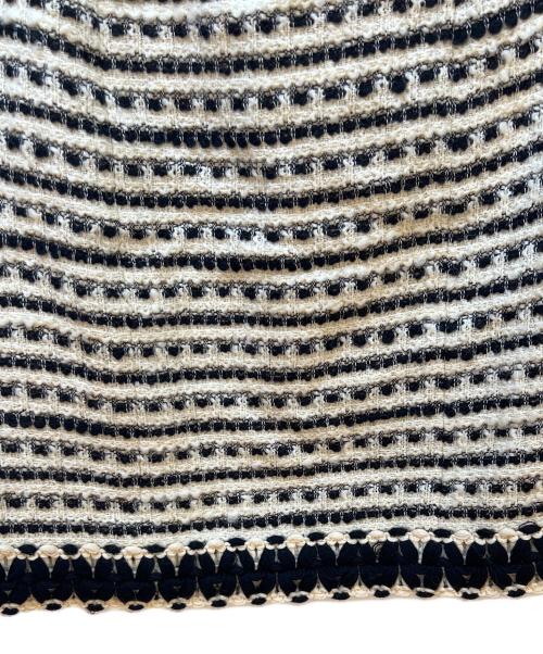 CHANEL BOUTIQUE（シャネル ブティック）CHANEL BOUTIQUE (シャネル ブティック) ツイードスカート ブラック×ホワイト サイズ:SIZE42の古着・服飾アイテム