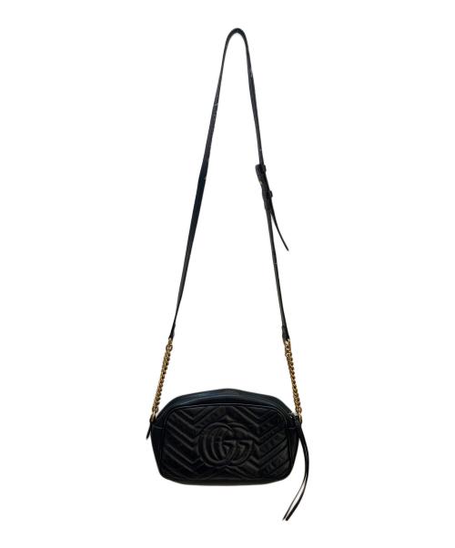 GUCCI（グッチ）GUCCI (グッチ) ショルダーバッグ/GG･マーモントスモールショルダー ブラックの古着・服飾アイテム
