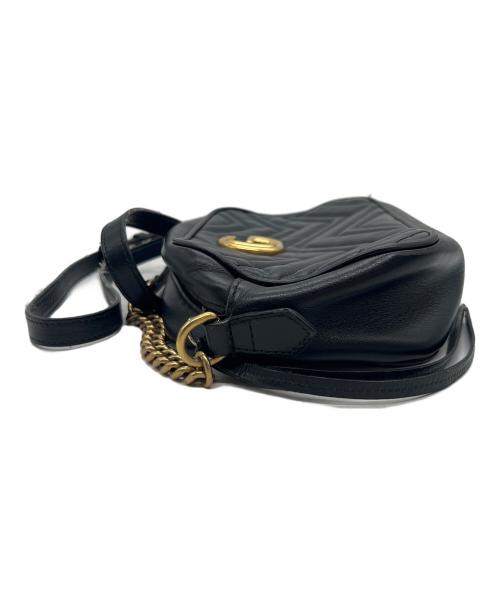 GUCCI（グッチ）GUCCI (グッチ) ショルダーバッグ/GG･マーモントスモールショルダー ブラックの古着・服飾アイテム