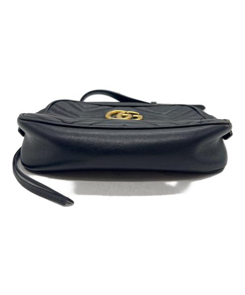 GUCCI（グッチ）GUCCI (グッチ) ショルダーバッグ/GG･マーモントスモールショルダー ブラックの古着・服飾アイテム