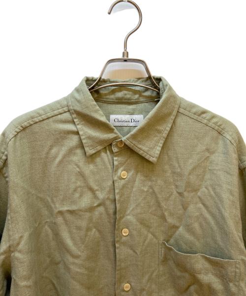 Christian Dior（クリスチャン ディオール）Christian Dior (クリスチャン ディオール) 長袖シャツ 黄緑 サイズ:Lの古着・服飾アイテム