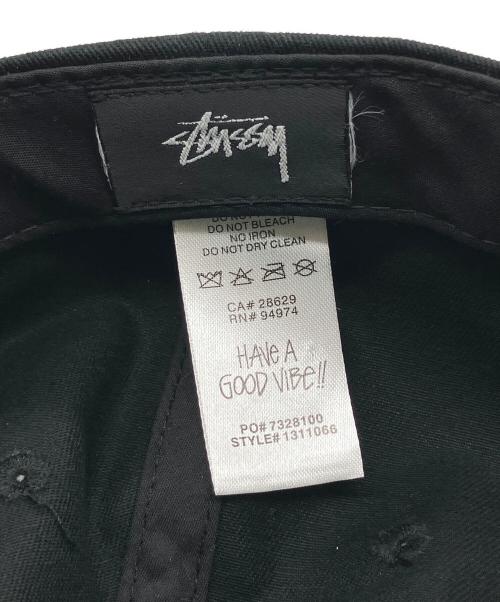 stussy（ステューシー）stussy (ステューシー) キャップ/STU Arch Strapback Cap ブラックの古着・服飾アイテム
