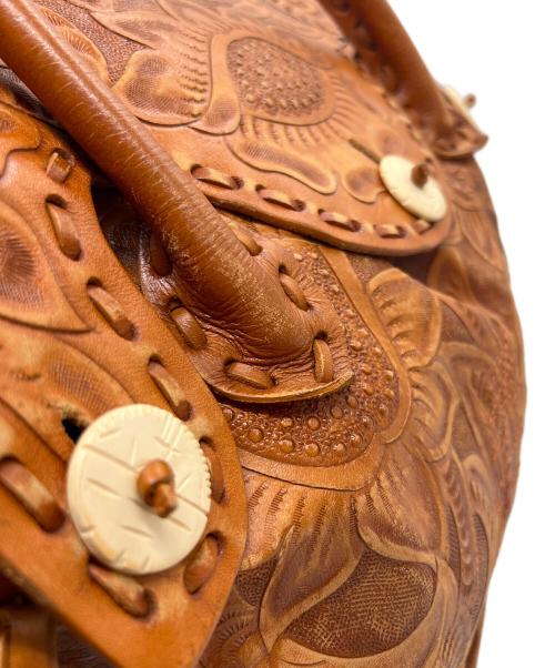 Carving Tribes（カービングトライブス）Carving Tribes (カービングトライブス) ハンドバッグ ブラウンの古着・服飾アイテム