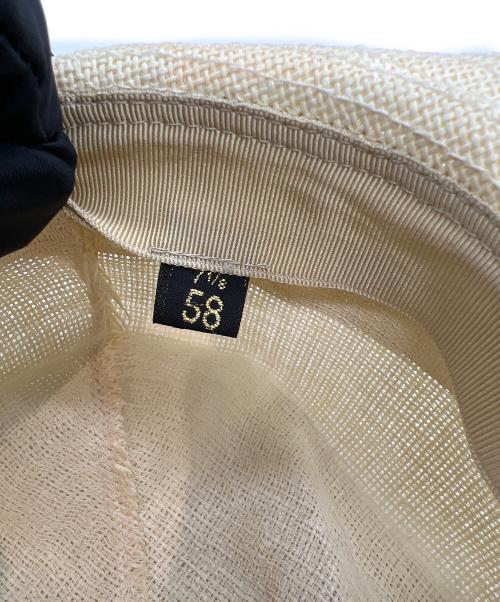 BORSALINO（ボルサリーノ）BORSALINO (ボルサリーノ) パナマハット アイボリー サイズ:58cmの古着・服飾アイテム