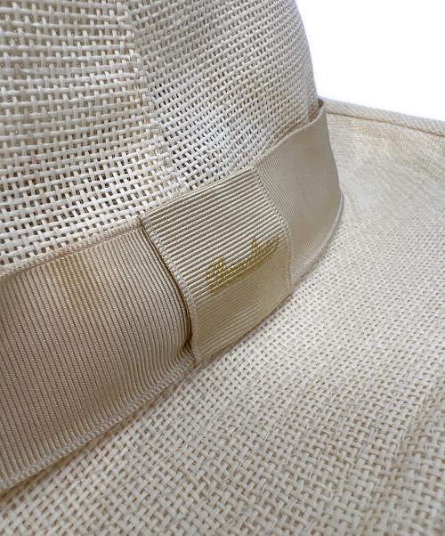 BORSALINO（ボルサリーノ）BORSALINO (ボルサリーノ) パナマハット アイボリー サイズ:58cmの古着・服飾アイテム