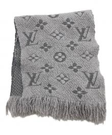 LOUIS VUITTON（ルイ ヴィトン）の古着「マフラー/エシャルプ・ロゴマニア」｜グレー