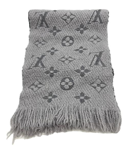 LOUIS VUITTON（ルイ ヴィトン）LOUIS VUITTON (ルイ ヴィトン) マフラー/エシャルプ・ロゴマニア グレーの古着・服飾アイテム