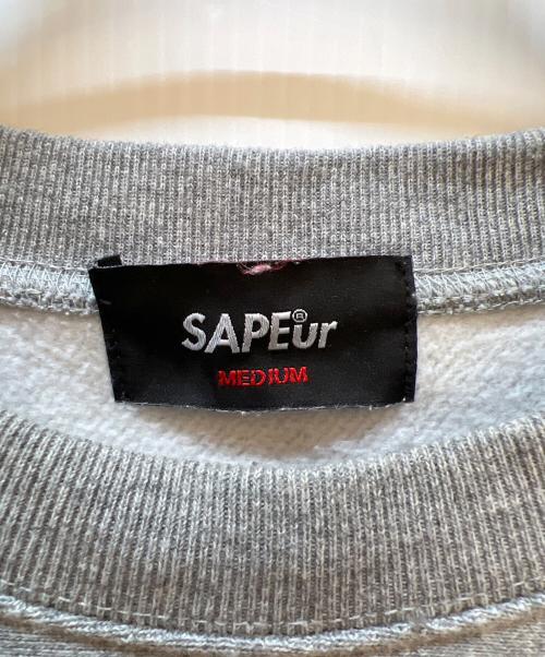 SAPEur（サプール）SAPEur (サプール) クルーネックスウェット グレー サイズ:Mの古着・服飾アイテム