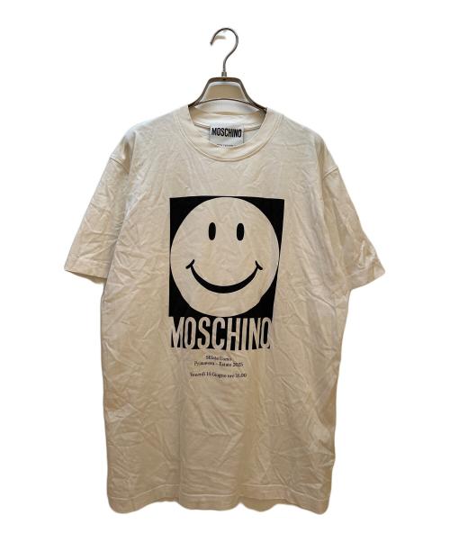 MOSCHINO（モスキーノ）MOSCHINO (モスキーノ) プリントTシャツ ホワイト×ブラック サイズ:Mの古着・服飾アイテム