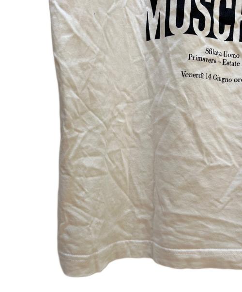 MOSCHINO（モスキーノ）MOSCHINO (モスキーノ) プリントTシャツ ホワイト×ブラック サイズ:Mの古着・服飾アイテム