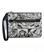 COACH×MARVELコーチ×マーベル）の古着「セカンドバッグ」｜ホワイト×ブラック