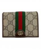 GUCCIグッチ）の古着「スモールウォレット/GG･オフィディア」｜ベージュ