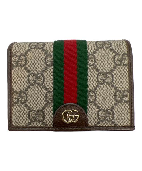 GUCCI（グッチ）GUCCI (グッチ) スモールウォレット/GG･オフィディア ベージュの古着・服飾アイテム