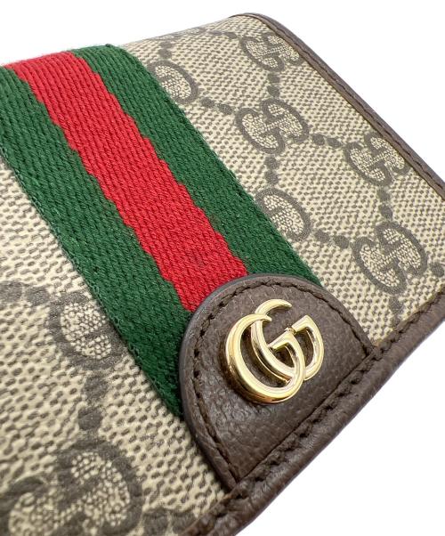GUCCI（グッチ）GUCCI (グッチ) スモールウォレット/GG･オフィディア ベージュの古着・服飾アイテム