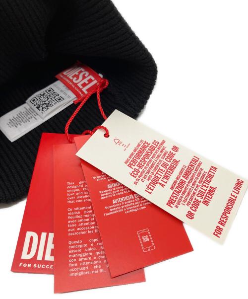 DIESEL（ディーゼル）DIESEL (ディーゼル) ニット帽 ブラック サイズ:UN1 未使用品の古着・服飾アイテム