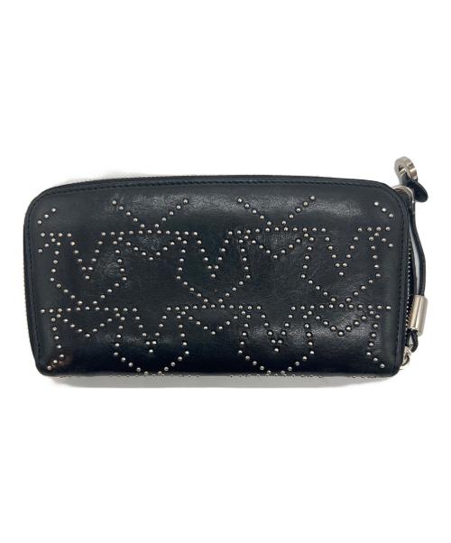JIMMY CHOO（ジミーチュウ）JIMMY CHOO (ジミーチュウ) ラウンドファスナー財布 ブラックの古着・服飾アイテム