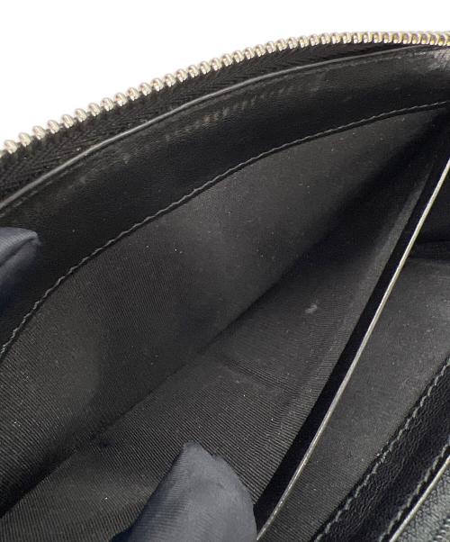 JIMMY CHOO（ジミーチュウ）JIMMY CHOO (ジミーチュウ) ラウンドファスナー財布 ブラックの古着・服飾アイテム