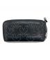 JIMMY CHOO (ジミーチュウ) ラウンドファスナー財布 ブラック：8000円