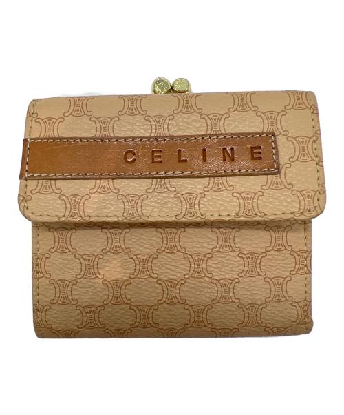 CELINE（セリーヌ）CELINE (セリーヌ) 3つ折り財布/マカダム ブラウン×ベージュの古着・服飾アイテム