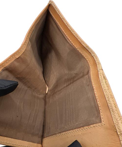 CELINE（セリーヌ）CELINE (セリーヌ) 3つ折り財布/マカダム ブラウン×ベージュの古着・服飾アイテム
